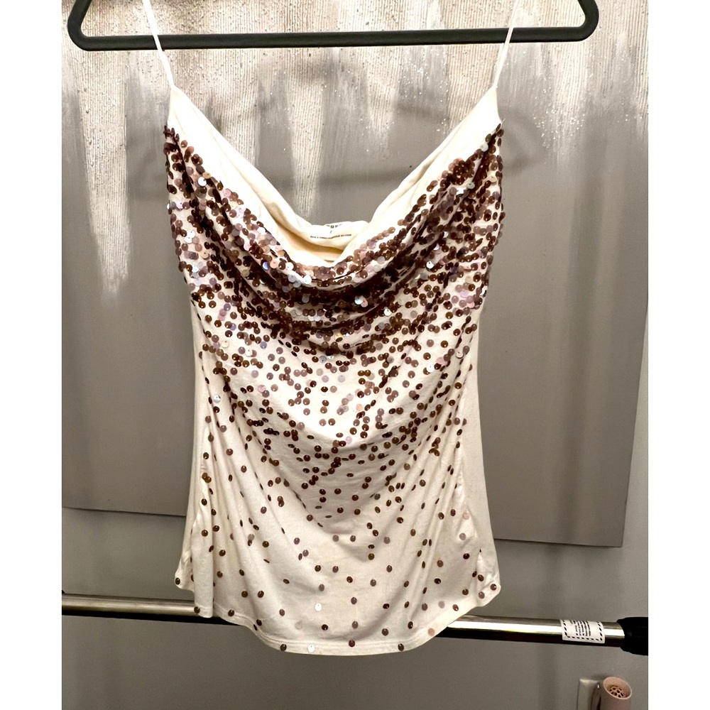 Express Sleeveless Top w/ Sequins